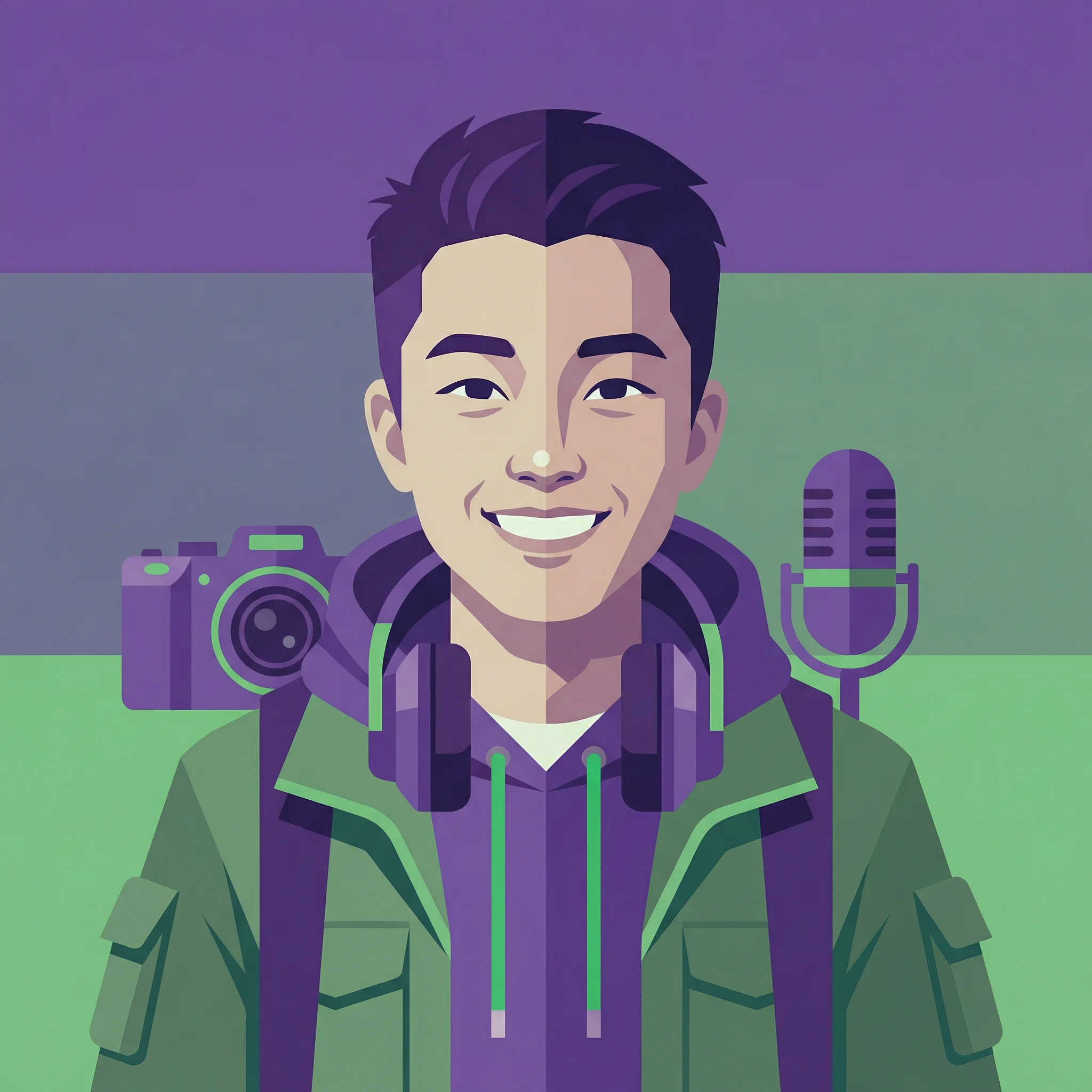 茄子视频 明星UP主旅拍达人阿亮